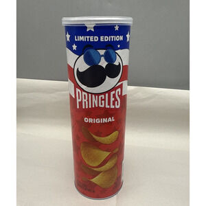 Pringles Limited Edition Original 5.5oz Empty Can USED *READ Description..
